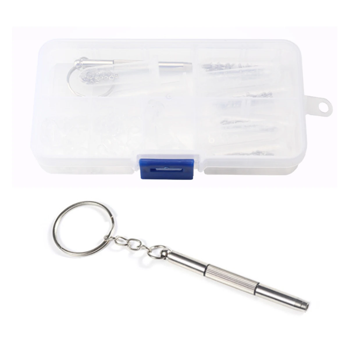 

Portable Spectacle Glasses Sunglasses Eye Glass Repair Kit Screws Nuts Pads Optical Repair Tool Set