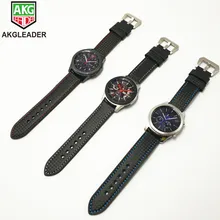 For Samsung Galaxy Watch 42/46mm Carbon Fiber Leather Strap Watchband For Gear S3 S2 Wrist Bracelet For Huawei Watch 2Pro Bands For Samsung Galaxy Watch 42/46mm Carbon Fiber Leather Strap Watchband For Gear S3 S2 Wrist Bracelet For Huawei Watch 2Pro Bands