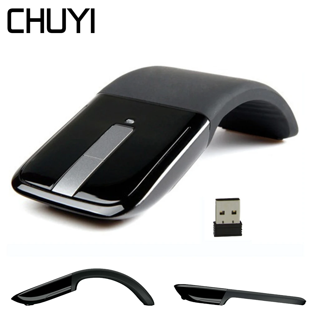 2 4G Беспроводной Мышь Arc Touch складной тонкий sem FIO игры эргономичная клавиатура