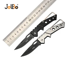 JelBo Mini Folding Knife Stainless Blade Handle Outdoor Knives Portable Survival Hunting Camping Tactical Rescue Hand Tools mini stainless camping survival tactical multi functional knife outdoor folding hunting rescue tools mirror polishing camping