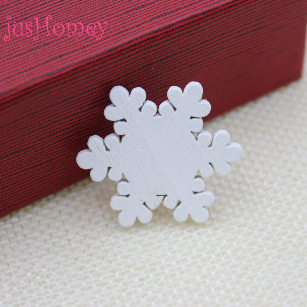 100pcs Assorted Sizes 20-30mm White Wooden Snowflake Charms Frozen Winter Snow Flower Xmas Decorative Ornament DIY Scropbooking 100pcs Assorted Sizes 20-30mm White Wooden Snowflake Charms Frozen Winter Snow Flower Xmas Decorative Ornament DIY Scropbooking