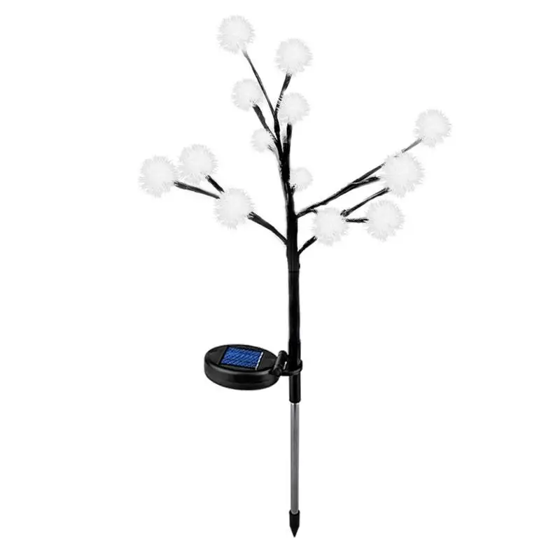 VKTECH Outdoor LED Fur Ball Garland Light Solar String Lights Garden Waterproof Tree Decorative Lamp for Wedding four colors | Освещение