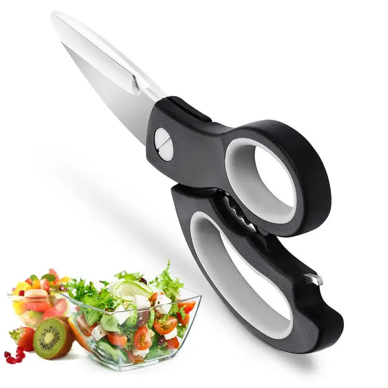 Новейшие Многофункциональные кухонные ножницы острые премиум для курицы рыбы