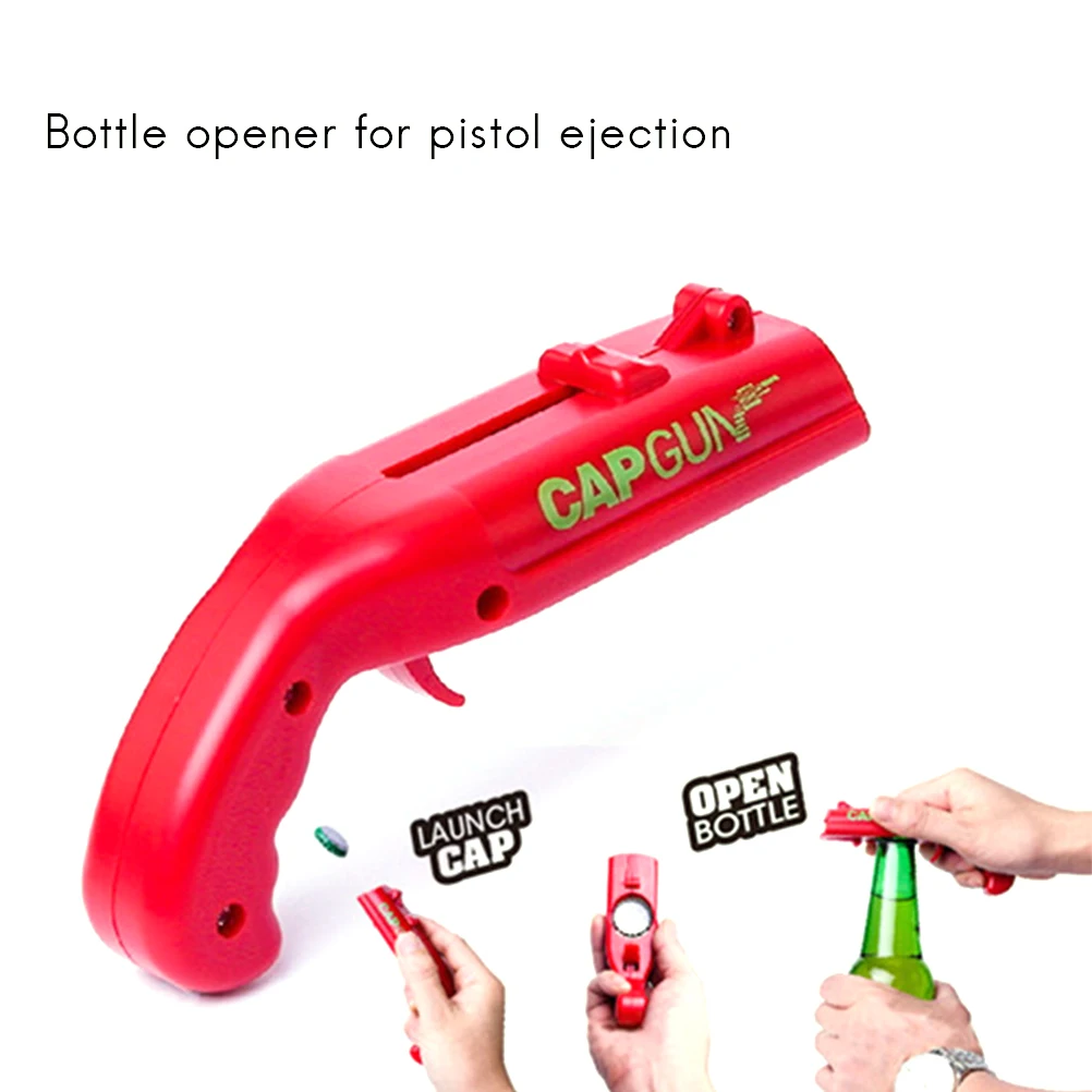 

Can Openers Spring Cap Catapult Launcher Gun Shape Bar Tool Drink Opening Shooter Beer Bottle Opener Creative Bar Party Game