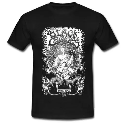 

100% Cotton New Style The Black Crowes Music Hall American Southern Rock Band Crew Neck Short-Sleeve Mens Tee Shirt