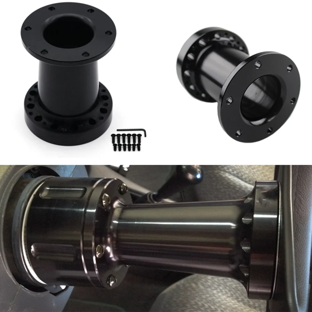 

4 Inch 101MM Universal Aluminum Car Steering Wheel Hub Adapter Spacer Kit Car Styling Steering Accessories