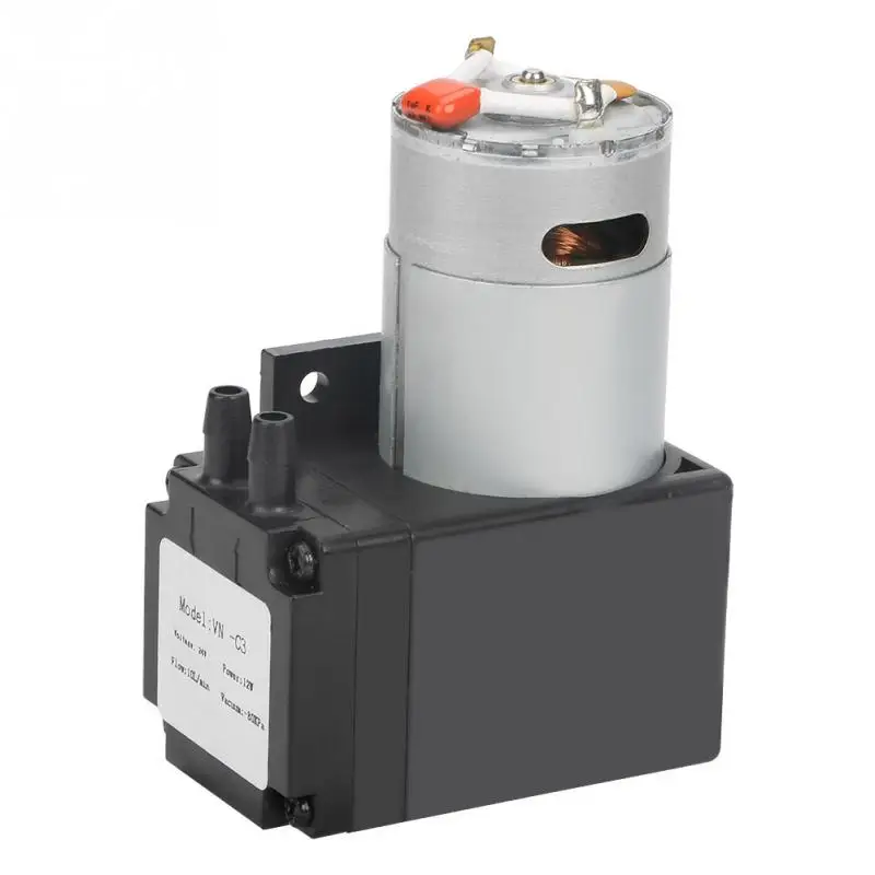 

Mini Pump 12W Mini Small Oilless Vacuum Pump -80KPa Flow 10Lmin for Gas Air pompe Hot Sale DC24V