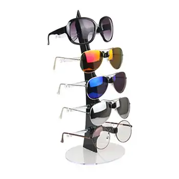 

Fashion Design 5 Pairs Sunglasses Eye Glasses Frame Rack Eyewear Holder Display Stand Jewelry Display Necklace Holder