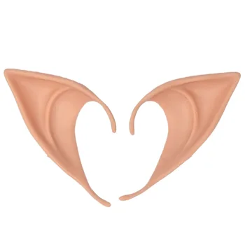 

Practical Boutique 1 Pair PVC Fairy Pixie Fake Elf Ears Halloween Mask New Party Mask Scary Halloween Decoration Soft Pointed