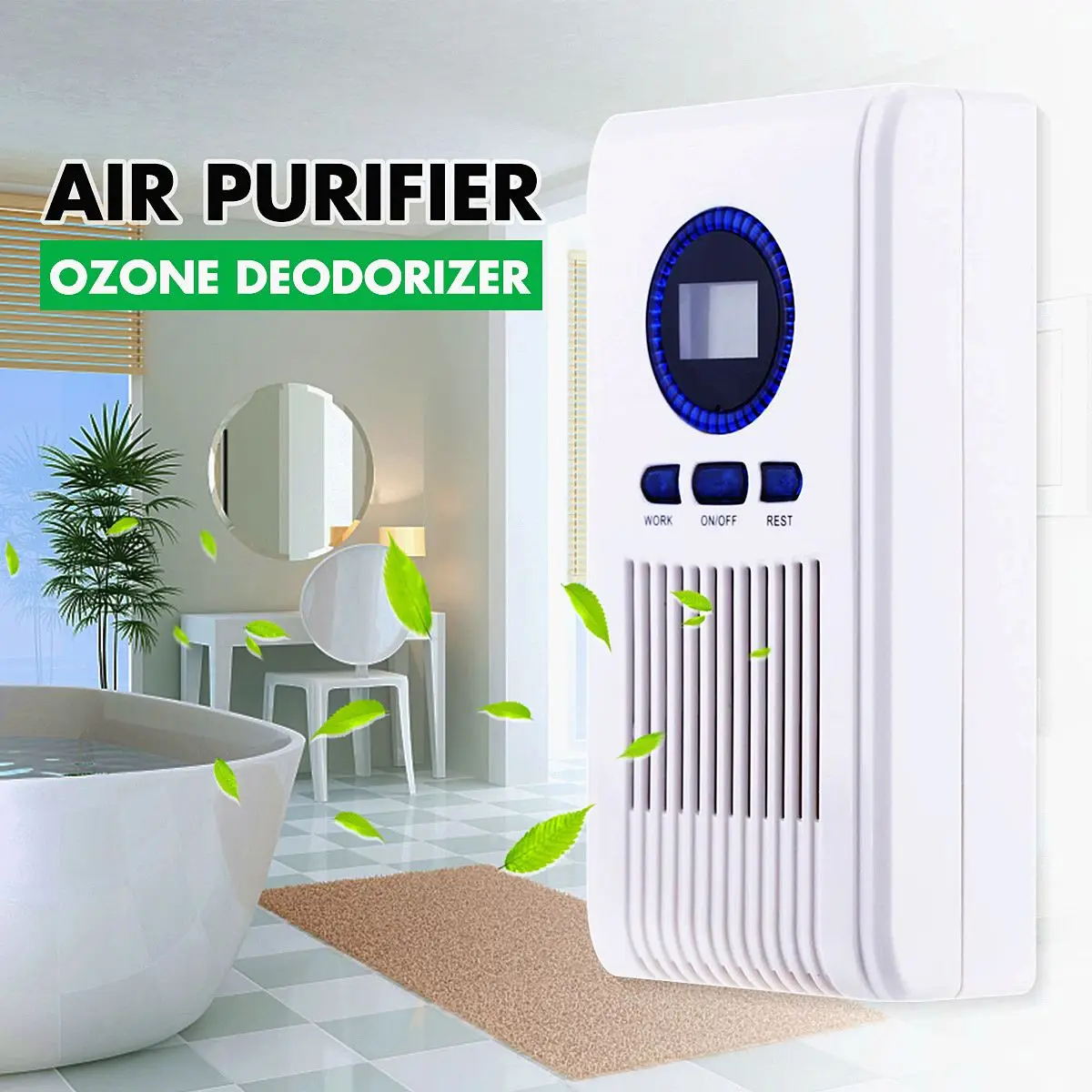 

Home Air Purifier Air Ozonizer Deodorizer Ozone Ionizer Generator Sterilization Germicidal Filter Disinfection Cleaning Room