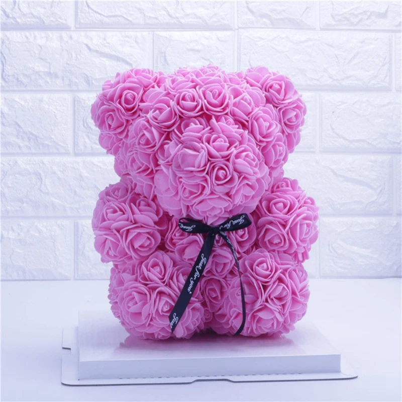 valentines flower bear