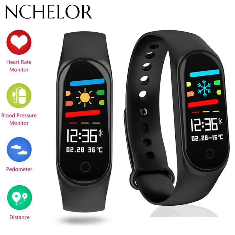 

NEW Smart Bracelet Heart Rate Blood Pressure Monitor Watch Men Women Fitness Tracker Pedometer Wristband for iphone Xiaomi Phone