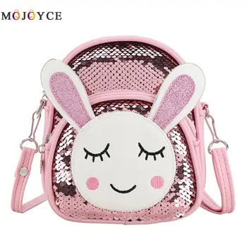 

Mini Size Cute Rabbit Sequins Backpacks Children Girls Rucksacks Fashion Kids PU Leather School Backpack
