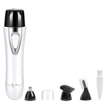 Мини портативное удаление волос/безболезненное удаление волос на лице/перезаряжаемый триммер для носа и бровей/электробритва со встроенным