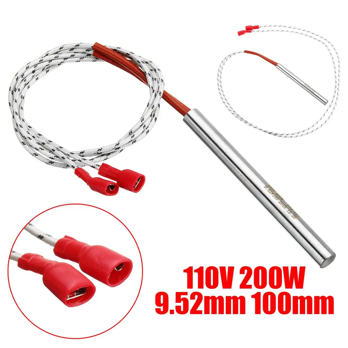 

9.52mm Pellet Igniter 110V 200W Wood Pellet Heating Tube Burning Rod Universal for Fireplace Heating Stove