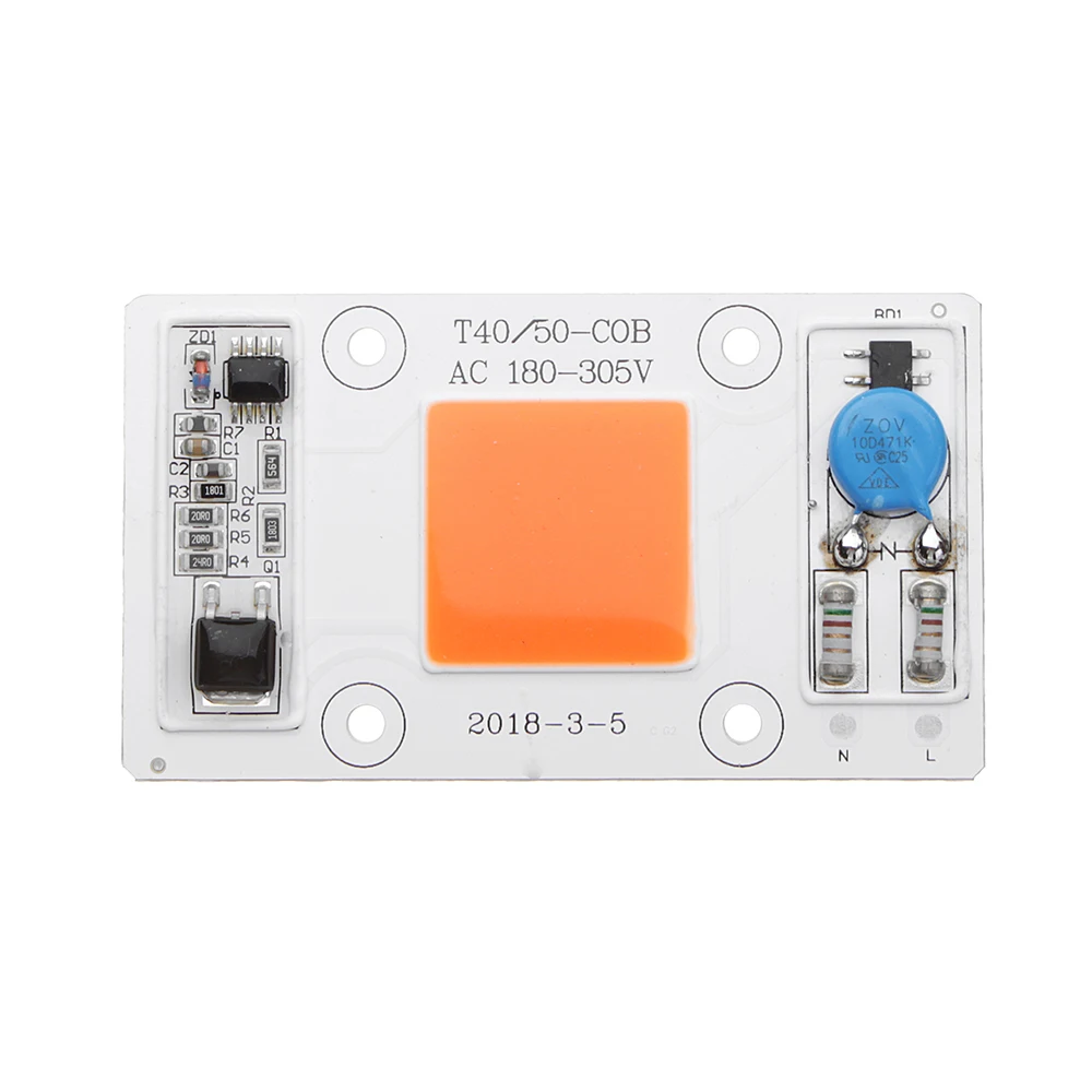 CLAITE 50W полный привод предохранение от грома COB светодиодный чип для DIY светать