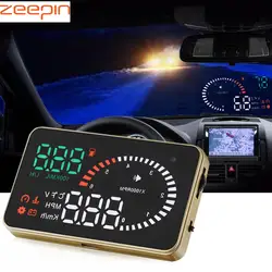 Zeepin X6 3 дюймов Автомобиль HUD Дисплей OBD2 II EUOBD проектор скорость Предупреждение напряжение сигнализации топлива давление дисплей полный