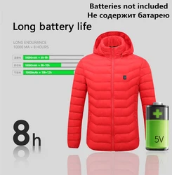 Hot Mens Winter Heated USB Hooded Work Jacket Coats Adjustable Temperature Control Safety Clothing Workplace Safety Supplies Hot Mens Winter Heated USB Hooded Work Jacket Coats Adjustable Temperature Control Safety Clothing Workplace Safety Supplies