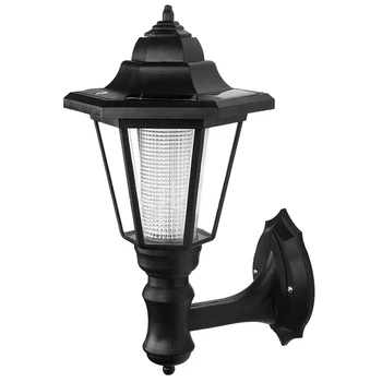 

LED solar powered wall lanterns wall light lamp outdoor garden fence door