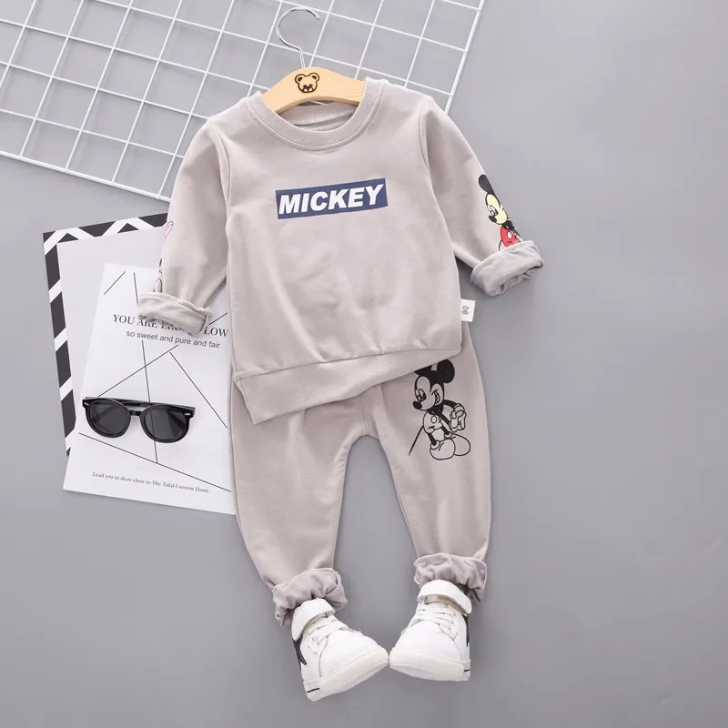 Spring Autumn Baby Boy Clothes Cartoon Full Sleeve T-shirt Pants 2pcs/Set Cotton Suit Children Clothing Toddler Brand Tracksuits