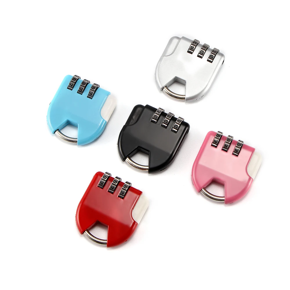 

3 Digit Password Combination Padlock Suitcase Luggage Metal Code Lock Mini Coded Keyed Anti-Theft Locks