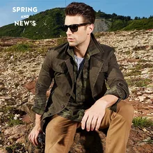 Мужская коллекция весна-осень, Бизнес Повседневный длинный хлопковый тренчкот, мужская куртка, зимний брендовый классический Тренч, однобортное пальто для мужчин