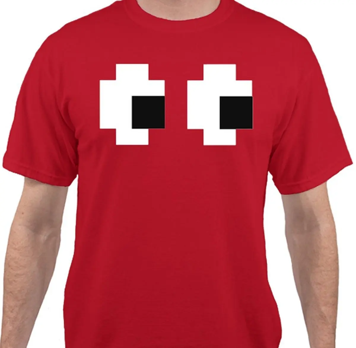 

Pac Man Ghost Halloween T-Shirt Summer Short Sleeve T Shirts Tops S~3Xl Big Size Cotton Tees Free Shipping Cartoon Character