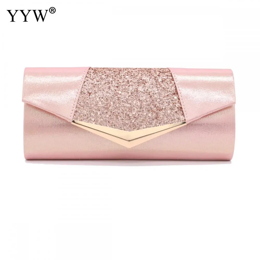 

Fashion Crystal Sequin Evening Clutch Bags For Women 2018 Party Wedding Clutches Purse Female Pink Silver Wallets Bag Women bags