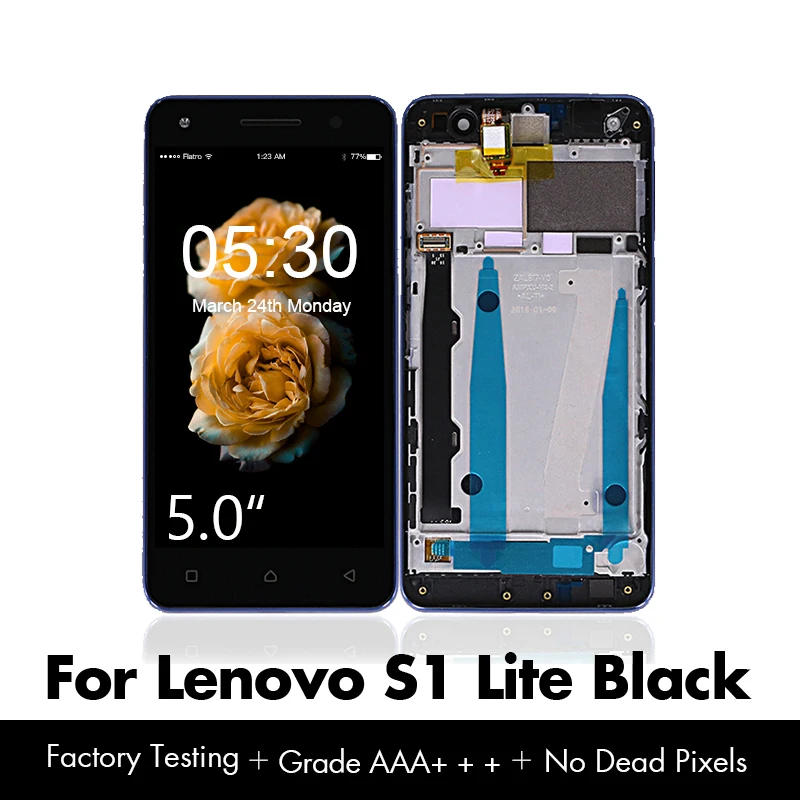

Display for Lenovo Vibe S1 Lite LCD S1LA40 Display Touch Screen Digitizer S1 Lite Screen with Frame Replacement Free Shipping