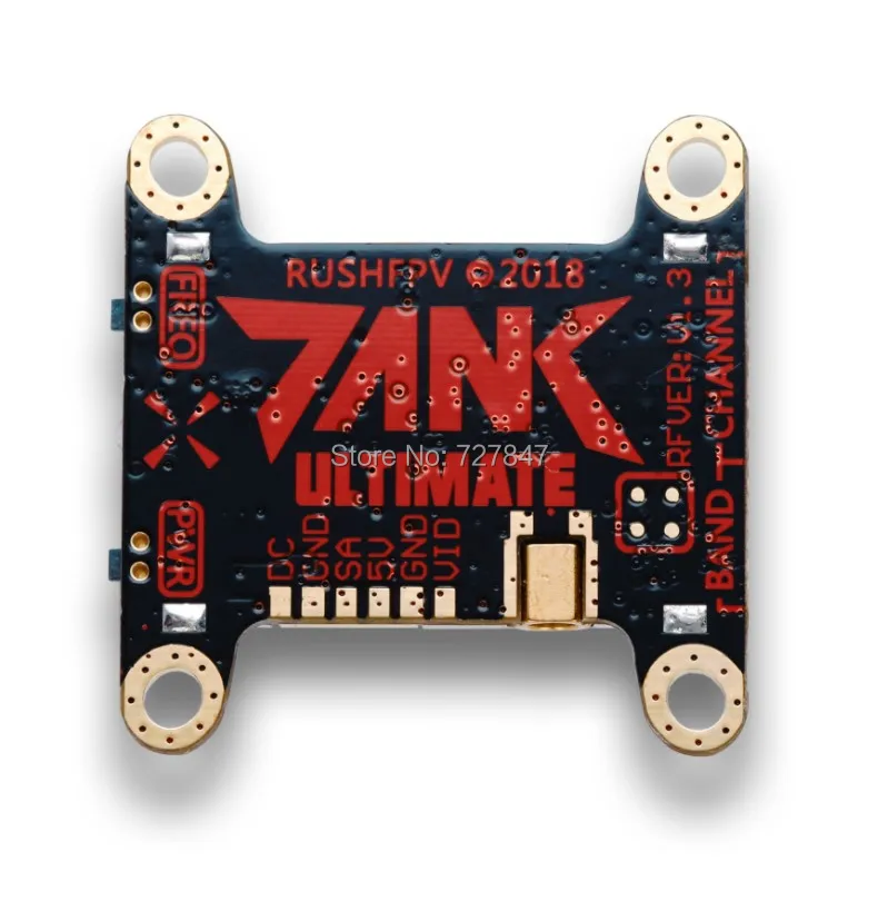 Бак RUSH VTX 5 8 ГГц 48 каналов PIT/25/200/500/800 МВт Smartaudio переключаемый av передатчик для FPV