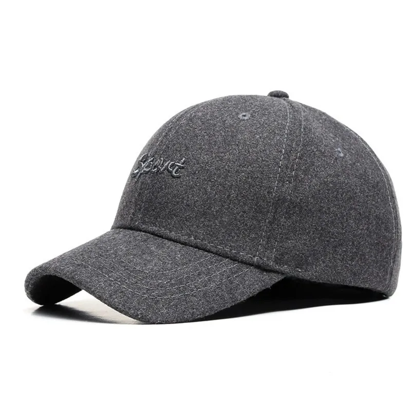 

Big Head Man Plus Size Baseball Cap Men Wool Felt Hat Male Cotton Large Size Sport Hats M 55-60cm L 60-64cm