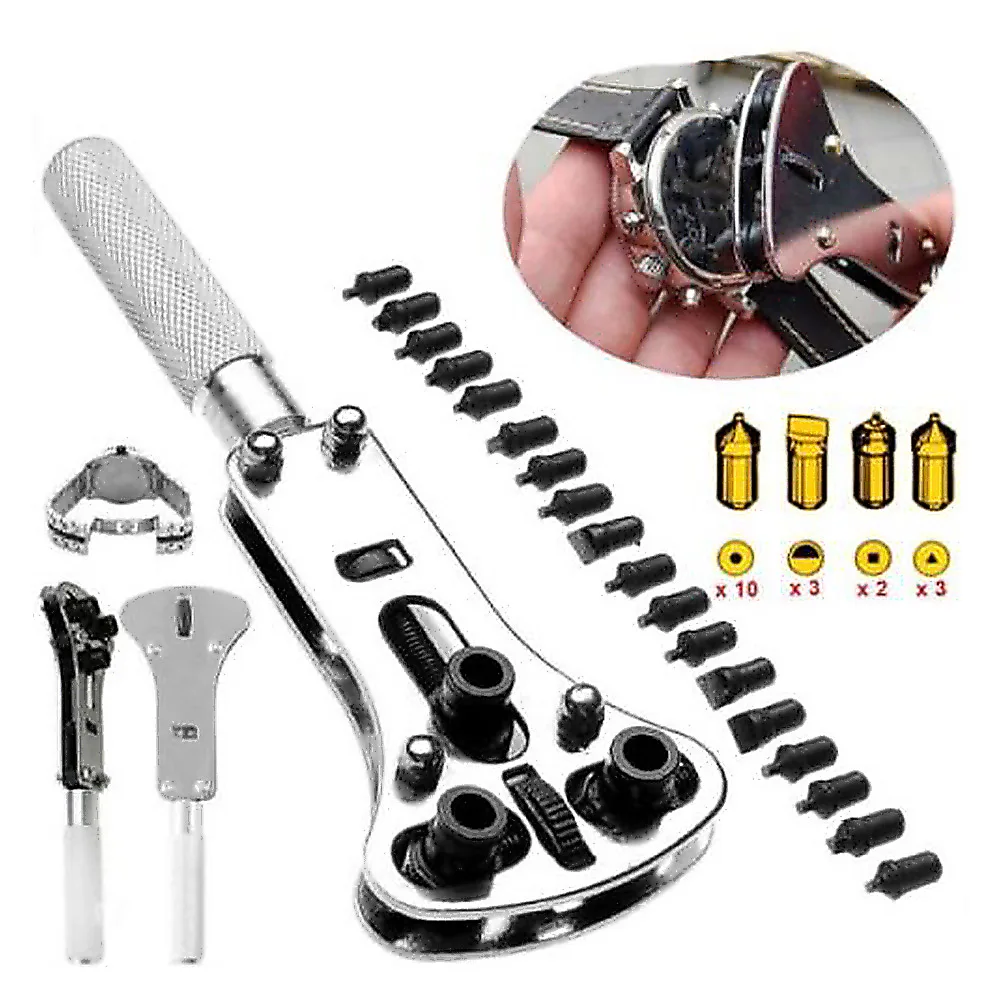 

Watch Case Opener Adjustable Screw Back Remover Waterproof Wrench Practical Watch Repair Tools