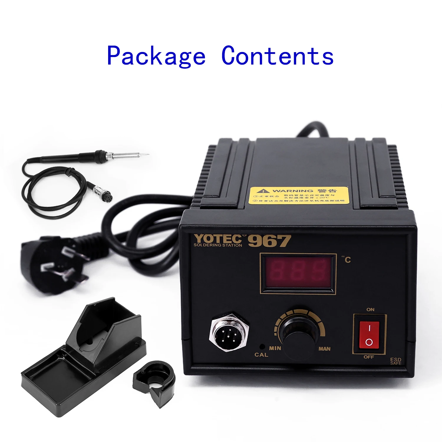 

AC110-265V Electric Rework Soldering Station Iron LCD Desoldering Kit Pack Set