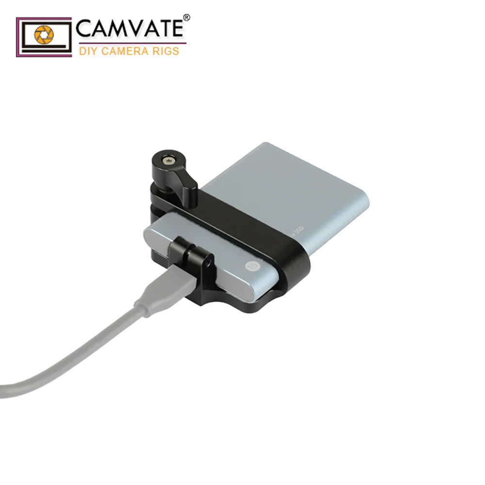 CAMVATE мобильного жесткого диска зажимного кронштейна зажим HDD кронштейн с 2 шт. 1/4