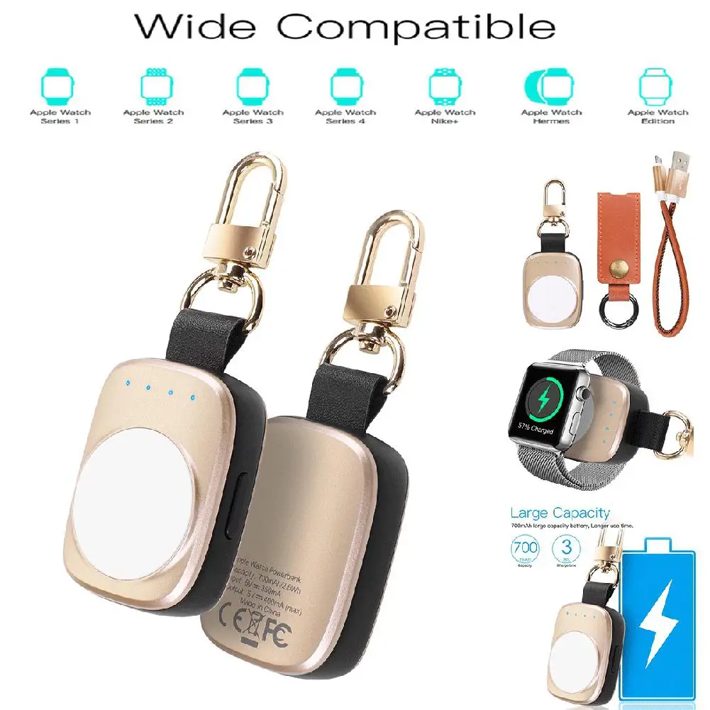 

DSstyles Portable Wireless Apple Watch Power Bank 1 2 3 4 Magnetic iWatch Charger Dock
