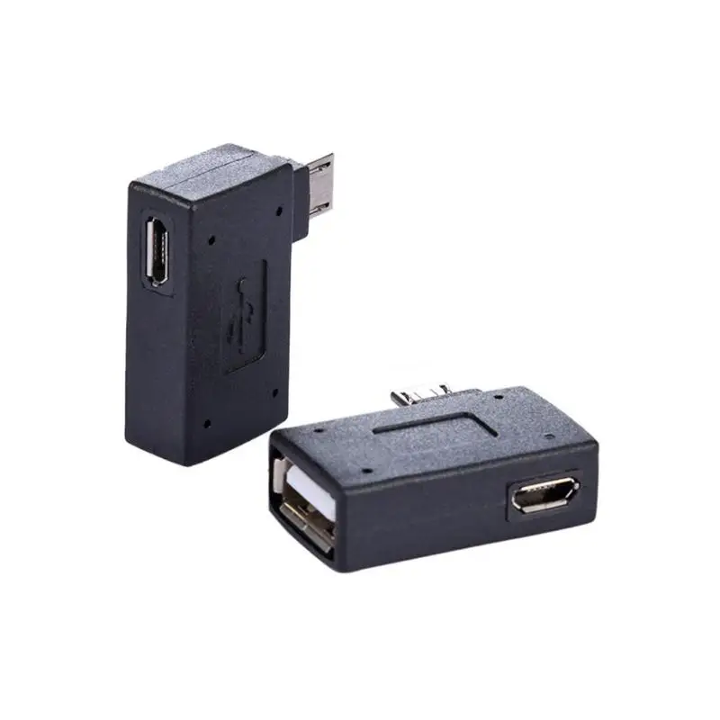 2шт 90 градусов микро USB питание для Мобильный телефон планшет левый правый угол 2 0