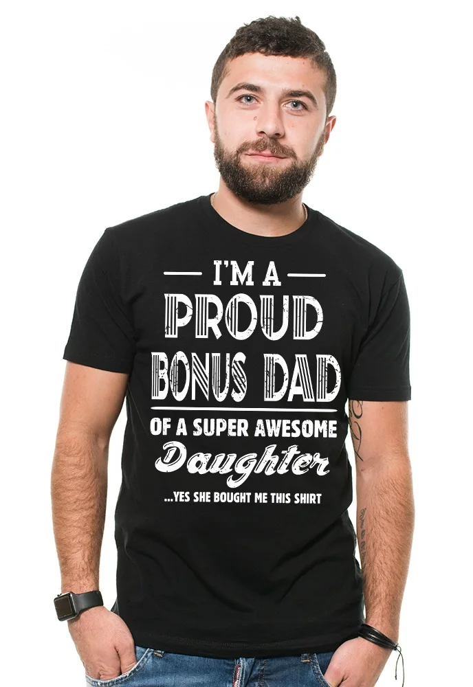 Футболка с надписью ADUs Dad shirt Step dad fathers day Мужская футболка Father | одежда