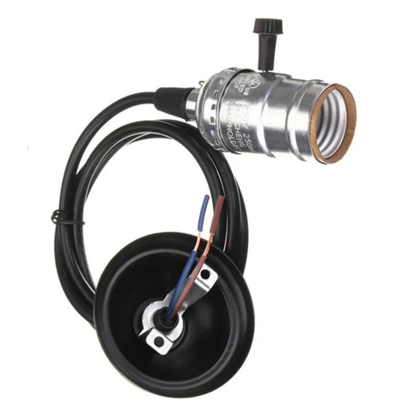 CLAITE AC110-220V 40-60 W E27 Винтаж Щепка электрическая лампочка эдисона гнездо держателя лампы подвесные лампы с выключателем