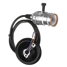 CLAITE AC110-220V 40-60 W E27 Винтаж Щепка электрическая лампочка эдисона гнездо держателя лампы подвесные лампы с выключателем