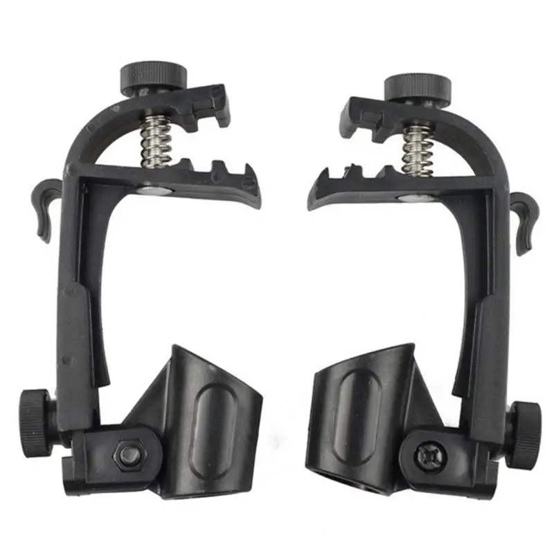 2pcs Adjustable Clip On Drum Rim Shock Mount Microphone Mic Clamps