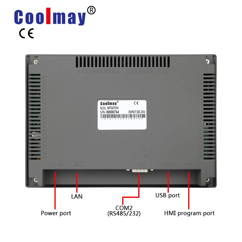 Coolmay MT6070H W 7 дюймов TFT True Цвет 800*480 Пиксели Сенсорная панель HMI с Ethernet Порты и
