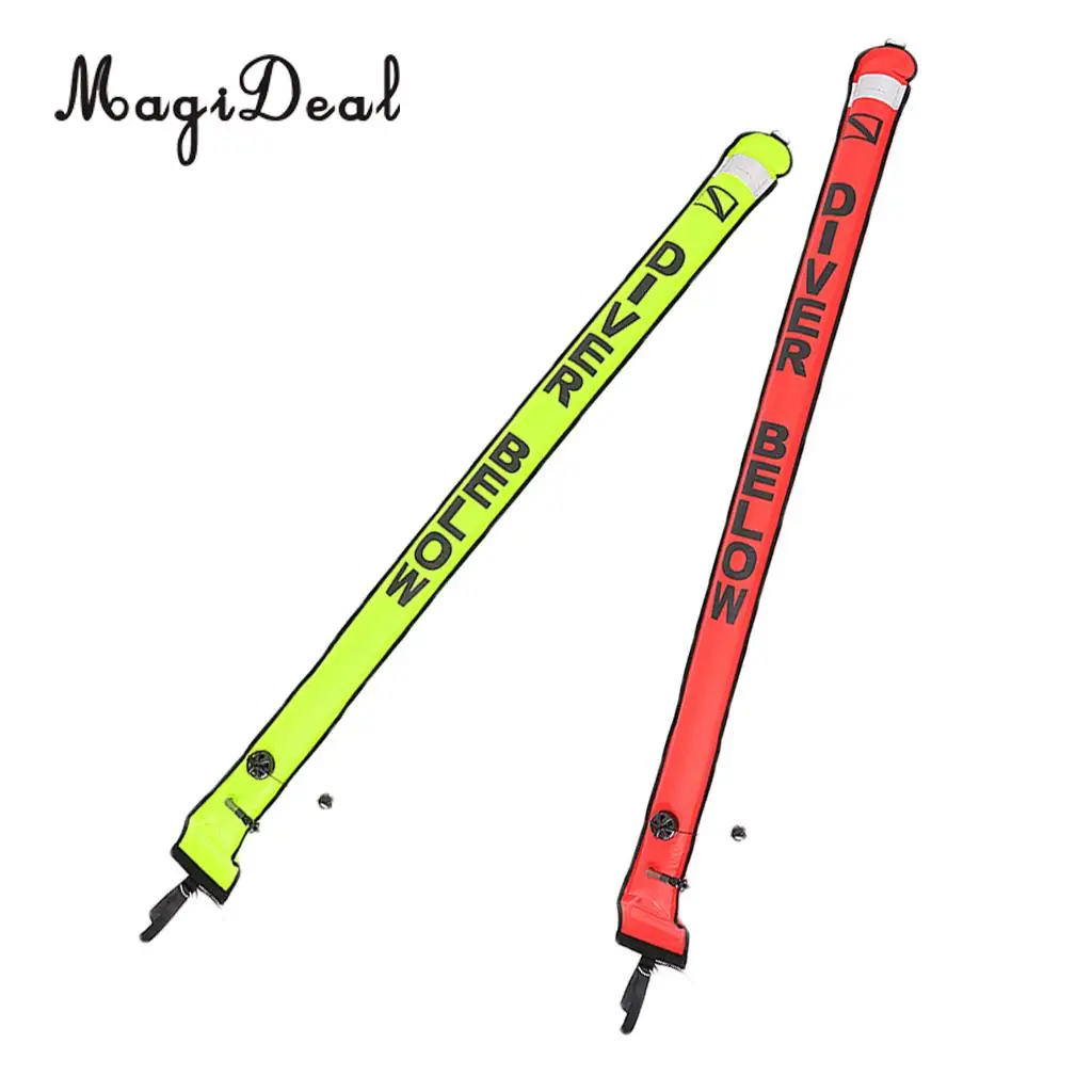 

Lot 2 Heavy Duty Scuba Diving Diver Safety Sausage SMB Surface Marker Buoy Water Float