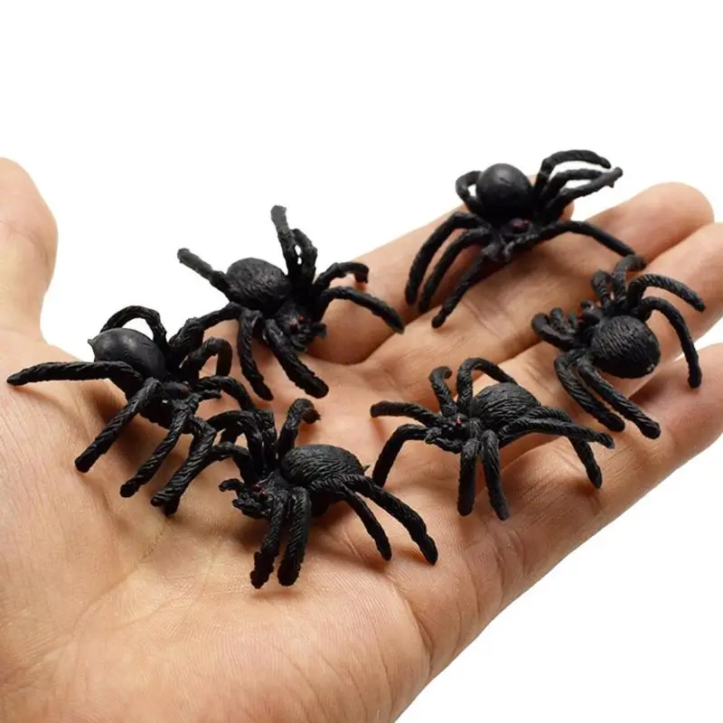 Моделирование детских игрушек Паук шутки игрушки ПВХ искусственное насекомое модель животного трюк игрушки