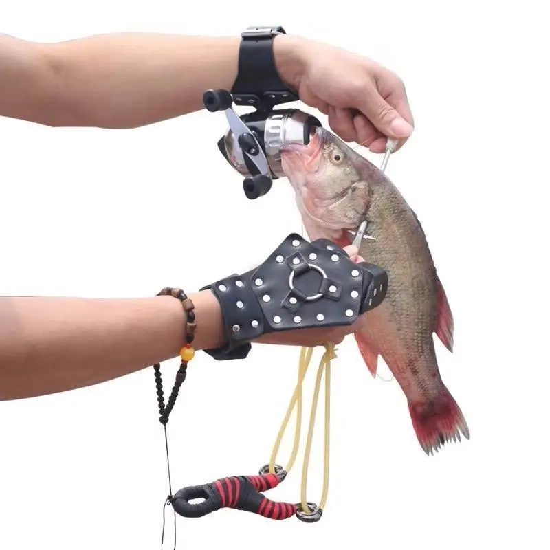

Shooting fish set Slingshot Stainless Steel Material Sturdy Precise Aiming Bow And Arrow Crossbow Shooting Set Outdoor Sports