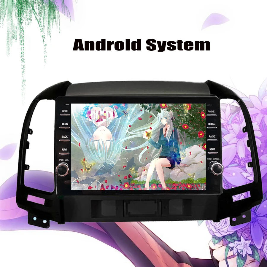 2 din Android 9 0 DVD плеер BT GPS навигация Радио для 2005 2006 2007 2008 2009 2010 2011 2012 HYUNDAI SANTA FE