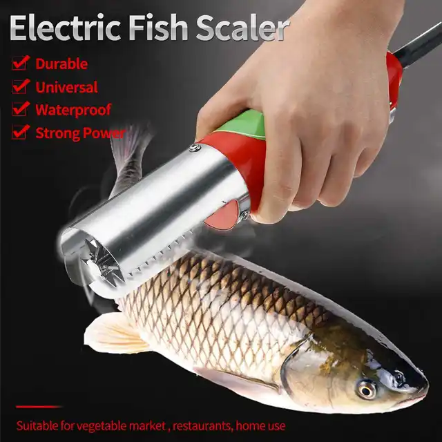 110V 220V Electric Fish Scale Scraper Fishing Scalers Clean Easy Fish Stripper Remover Cleaner