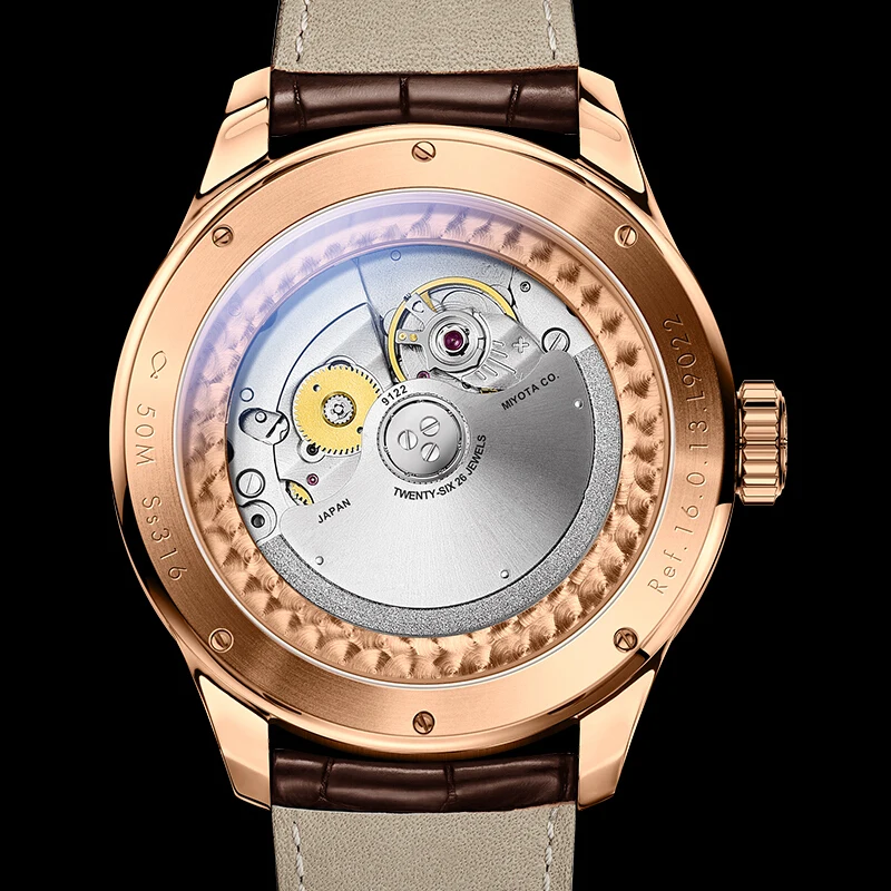 Nueva marca de lujo LOBINNI Japón Original MIYOTA 9122 relojes