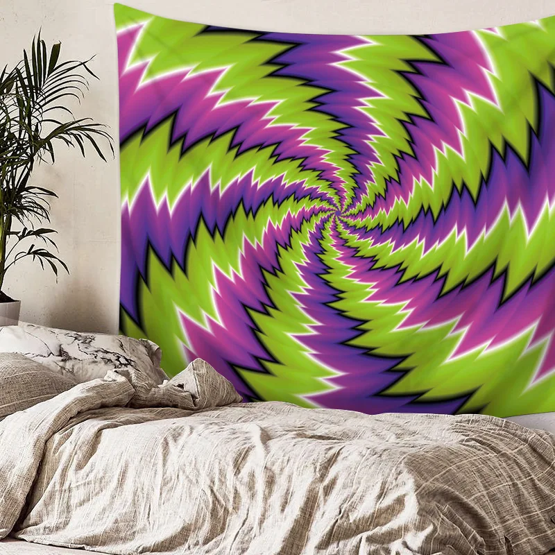 Красочные Tie Dye Мандала гобелены Хиппи пледы постельные покрывала общежития