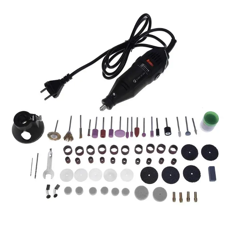 

220V Power Tools Electric Mini Drill with 0.3-3.2mm Univrersal Chuck & Shiled Rotary Tools For Dremel Drill 3000 For Home DIY