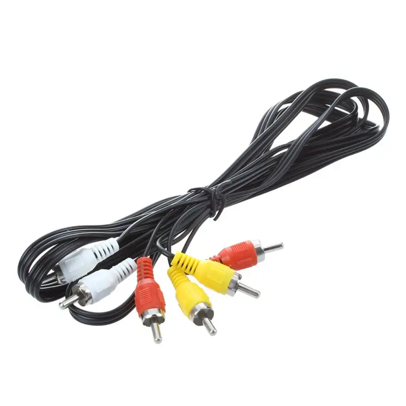 

AABB- Triple 3 Male RCA Composite Audio Video DVD TV AV Cable 1.4M